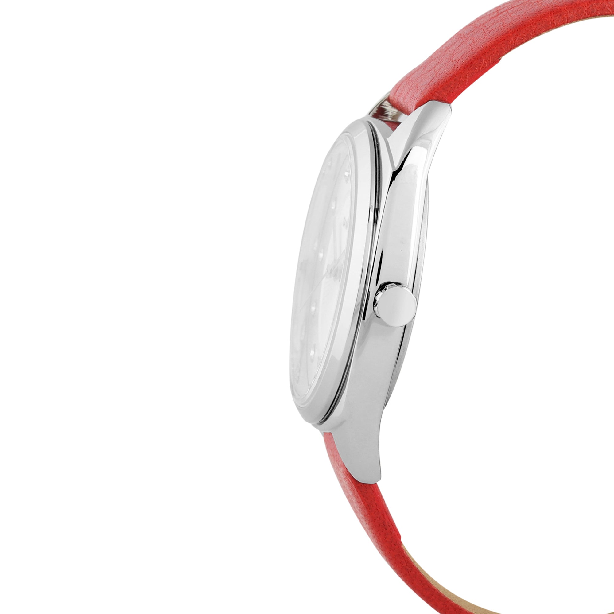 Daniel Klein Premium Women Silver - Sunray/Emboss Dial With Stone Watch
