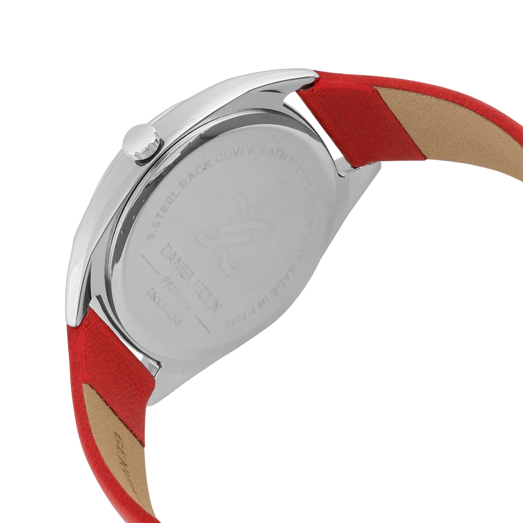 Daniel Klein Premium Women Silver - Sunray/Emboss Dial With Stone Watch