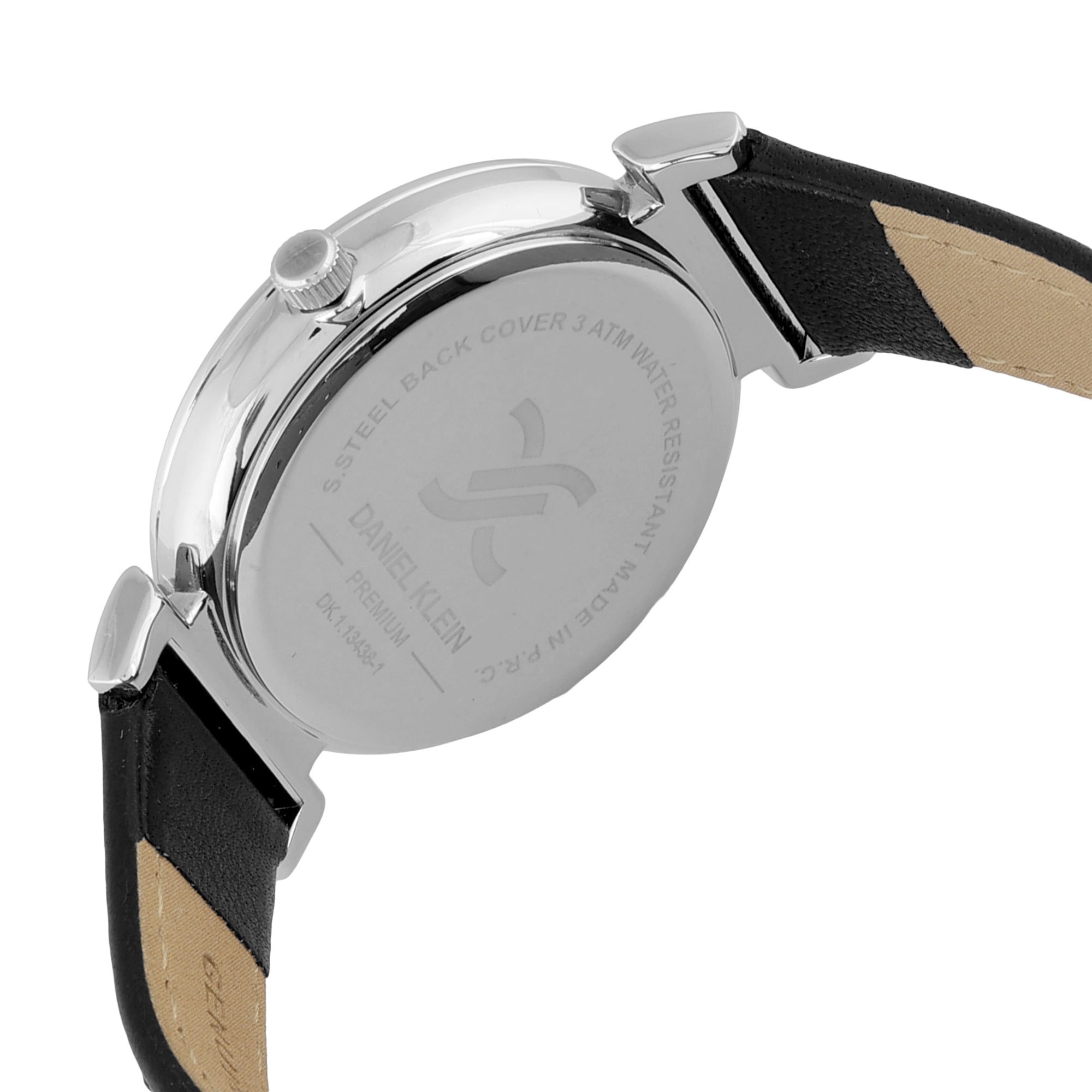Daniel Klein Premium Women Silver - Sunray Brush Dial With Stone Watch