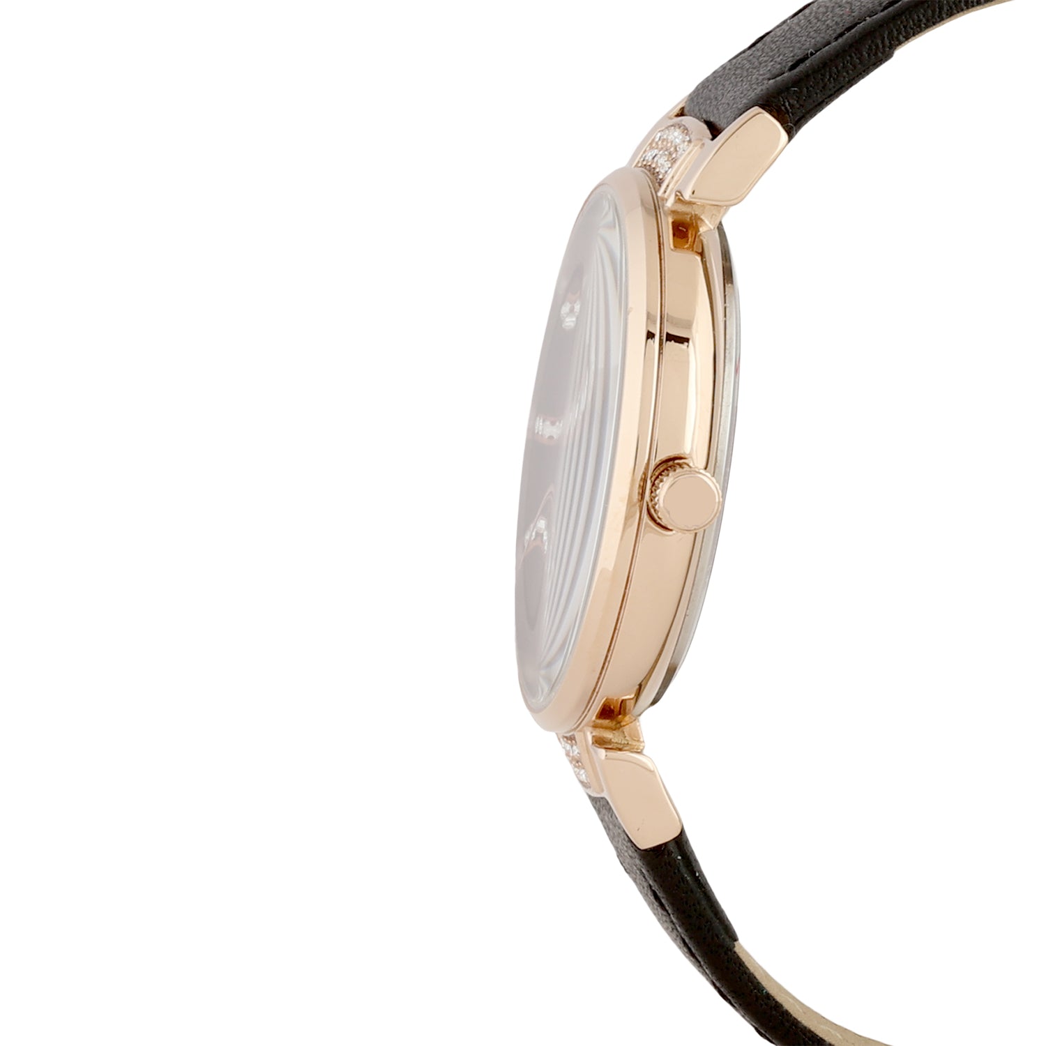 Daniel Klein Premium Women Gun Black - Sunray Brush Dial With Stone Watch