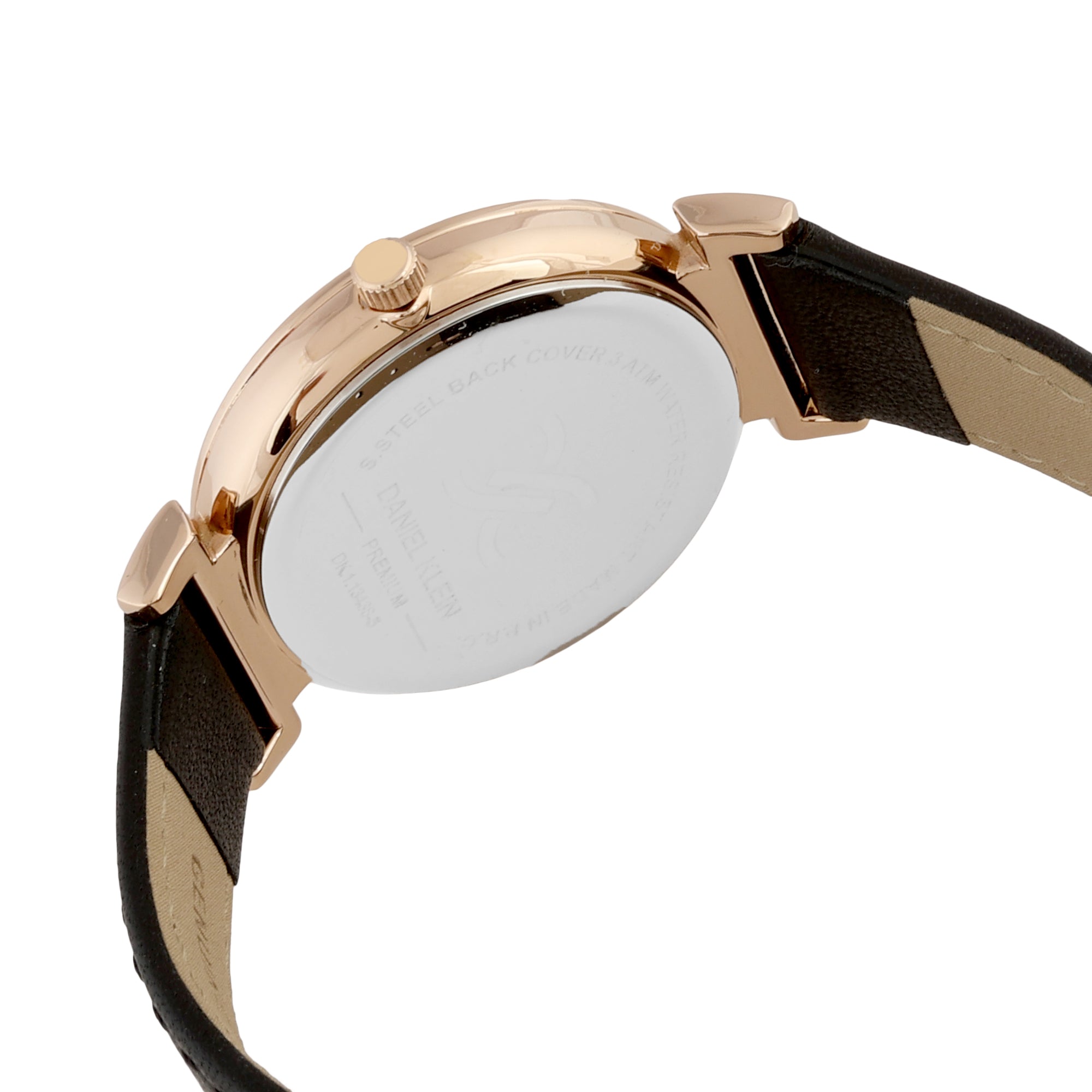 Daniel Klein Premium Women Gun Black - Sunray Brush Dial With Stone Watch