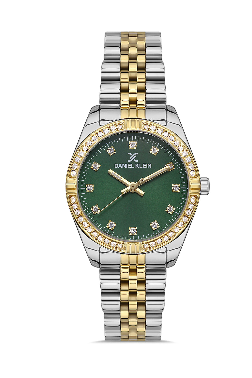 Daniel Klein Premium Women Green Sunray Dial With Real Index Watch