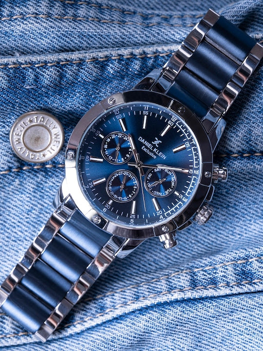 Daniel Klein Watch Customer Care Number Daniel Klein Exclusive Men Blue Dial Watch