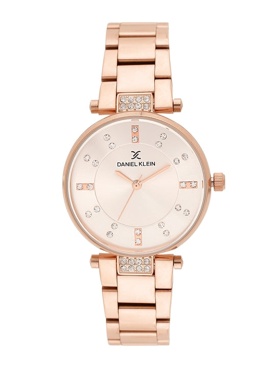 Daniel Klein Premium Women Rose Gold Dial Watch