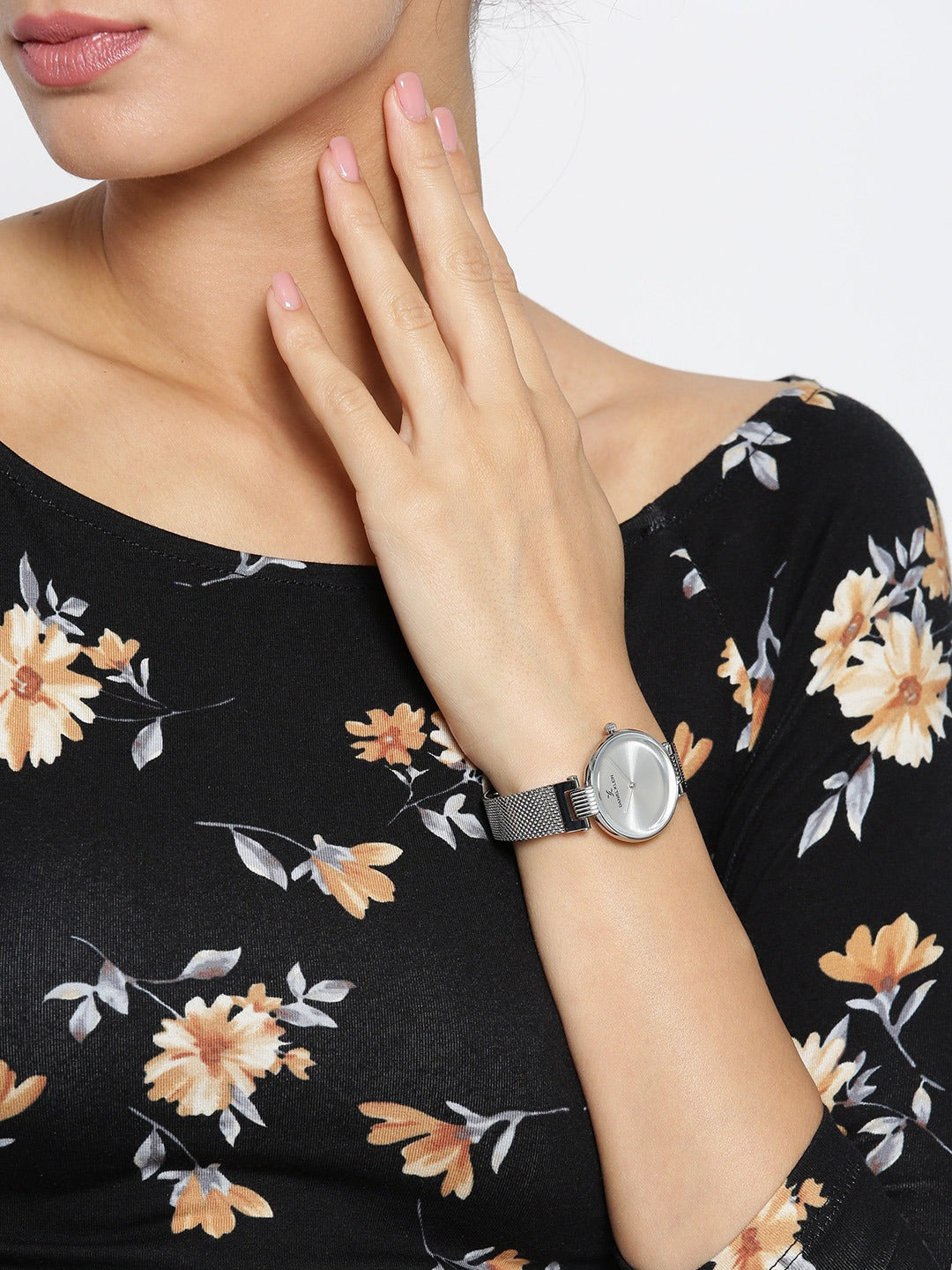 Daniel Klein Premium Women Silver Dial Watch