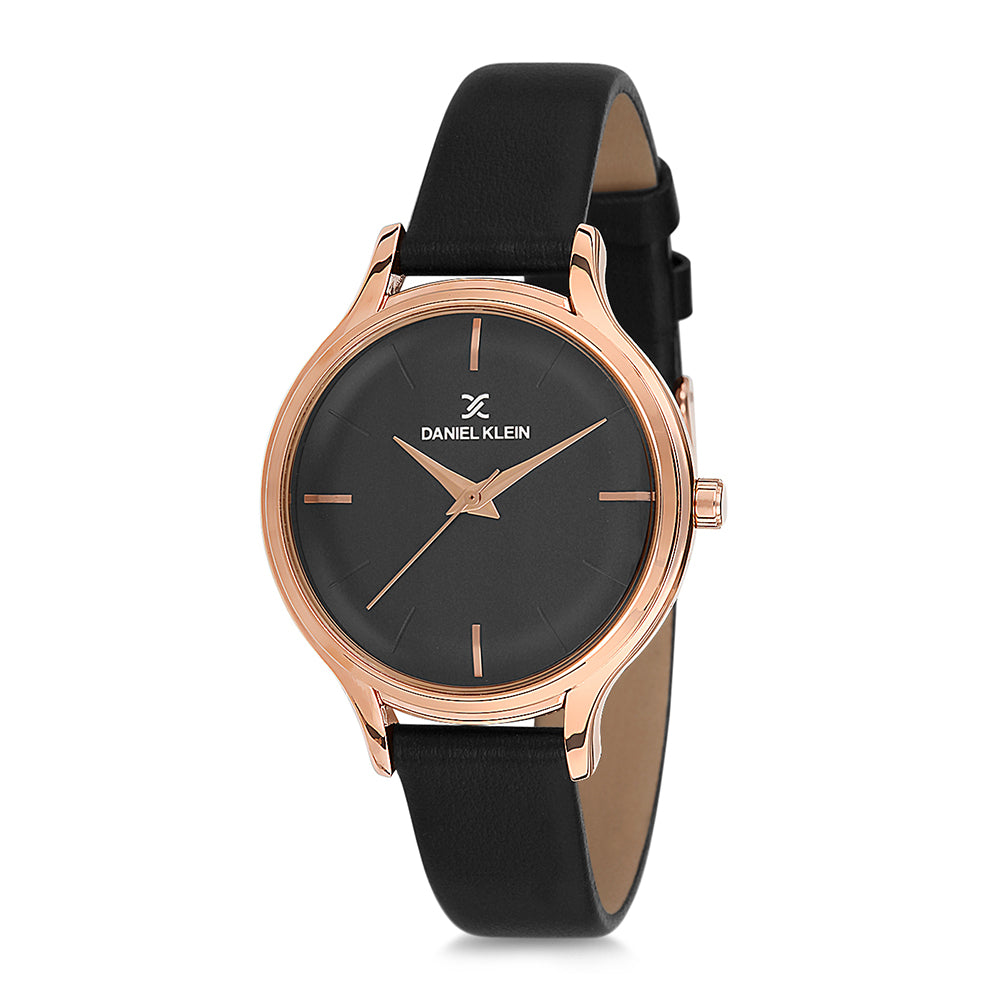 Daniel Klein Premium Women Gun Black Dial Watch