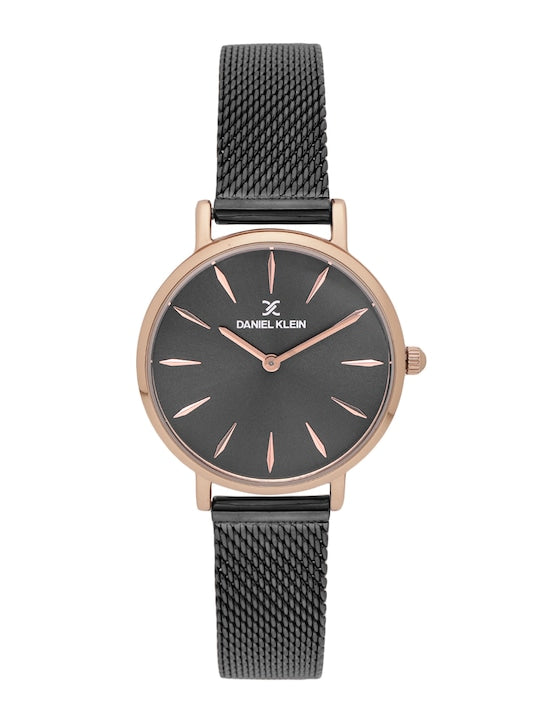 Daniel Klein Premium Women Gun Black Dial Watch