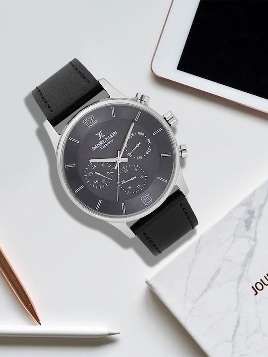 Daniel Klein Exclusive Men Gun Black Dial Watch