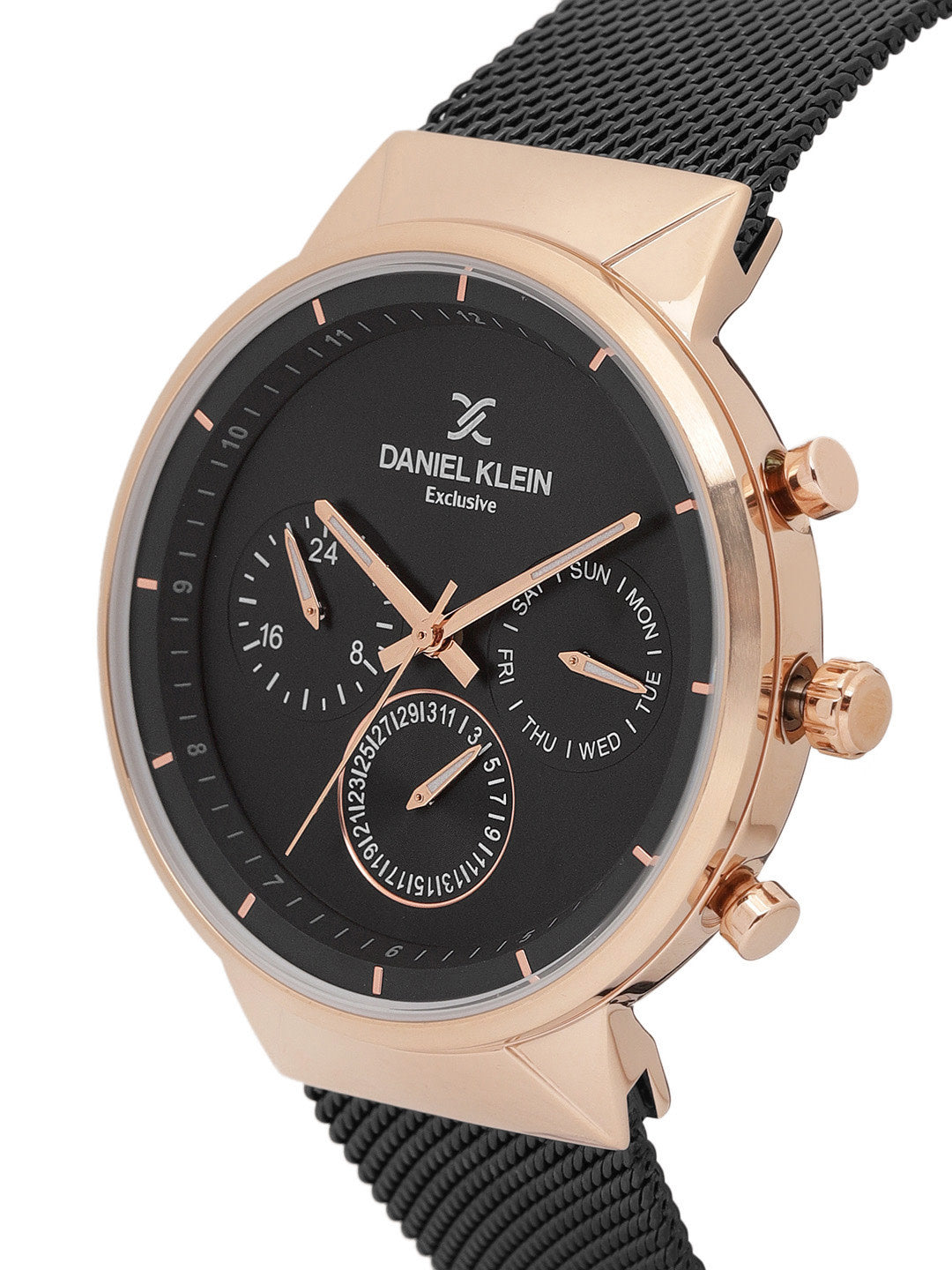 Daniel Klein Exclusive Men Gun Black Dial Watch