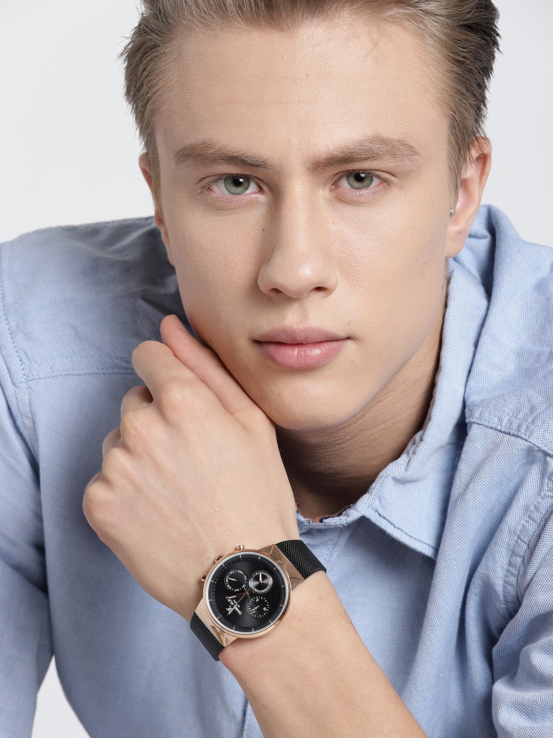 Daniel Klein Exclusive Men Gun Black Dial Watch
