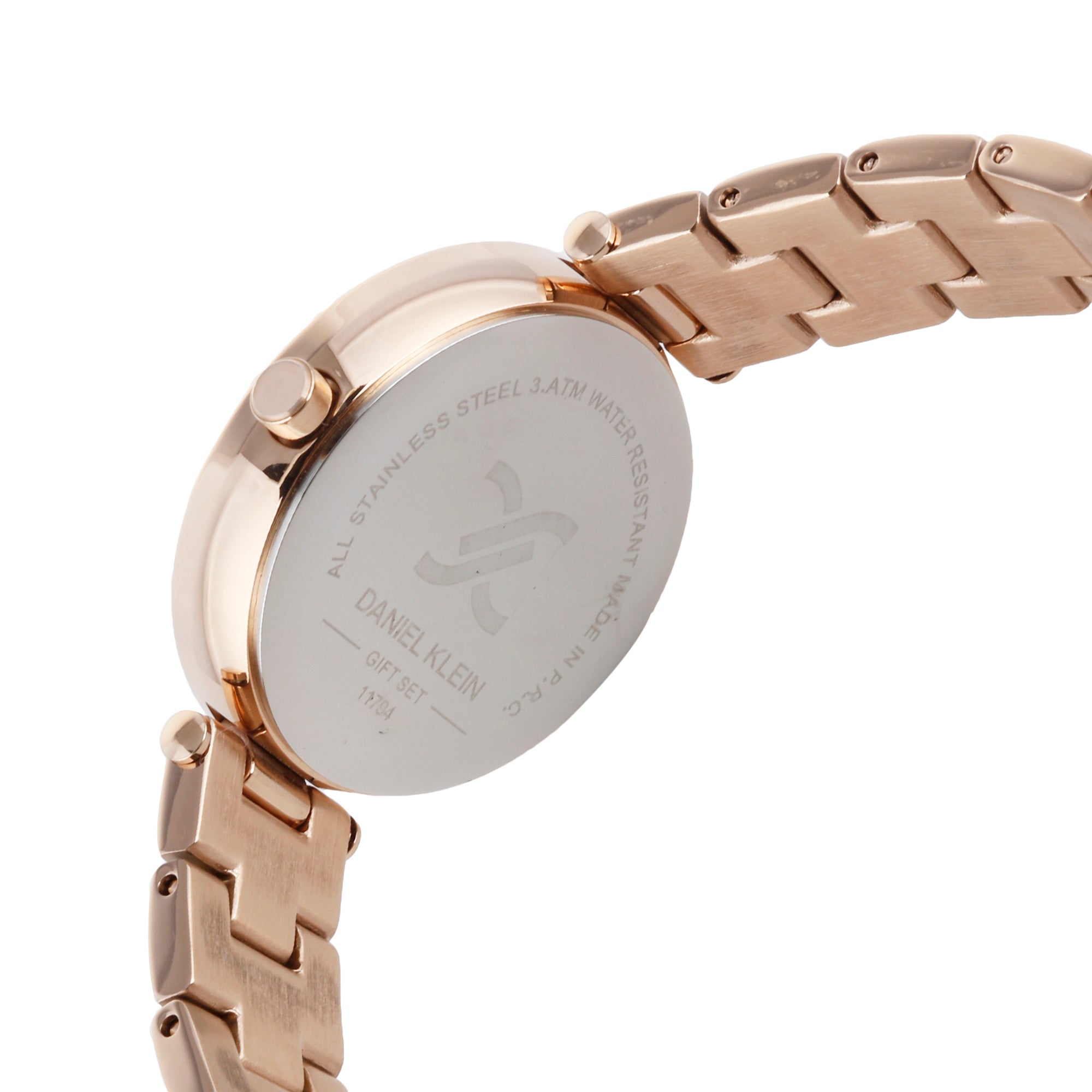 Daniel Klein Magenta Dial Gift Set Watch with Bracelet For Womens (Pack of 3)