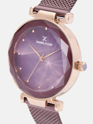 Daniel Klein Premium Women Purple Dial Watch