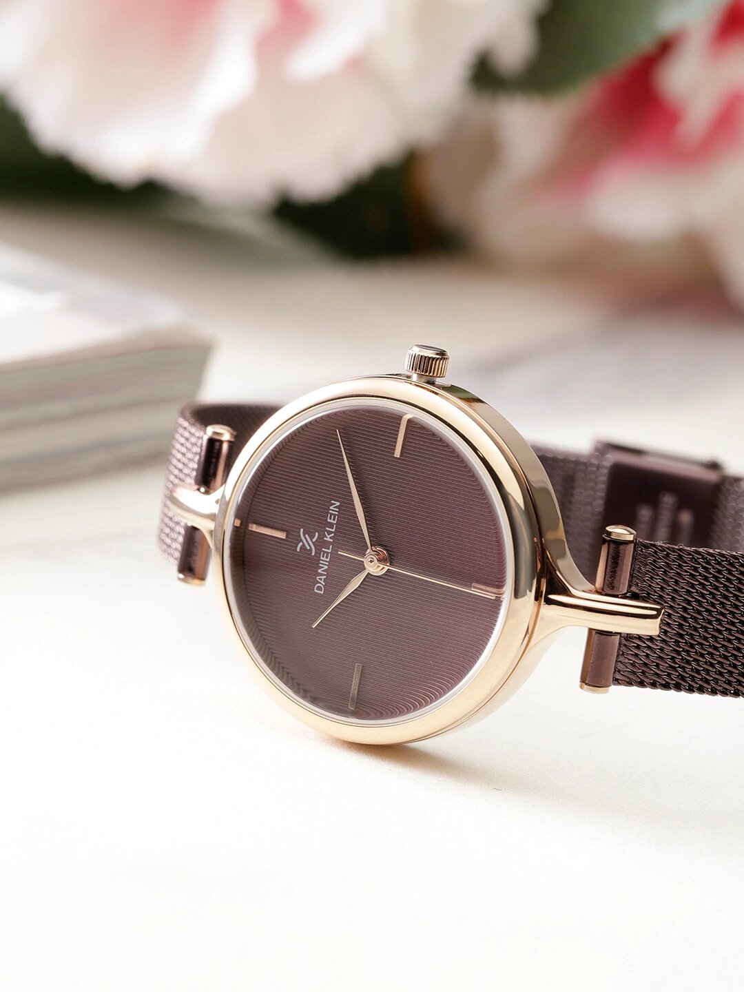 Daniel Klein Premium Women Magenta Dial Watch
