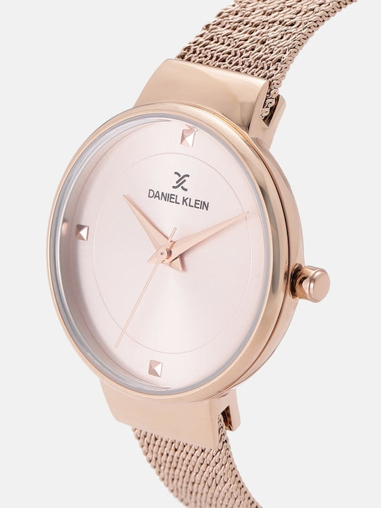 Daniel Klein Fiord Women Pink Rose Gold Dial Watch