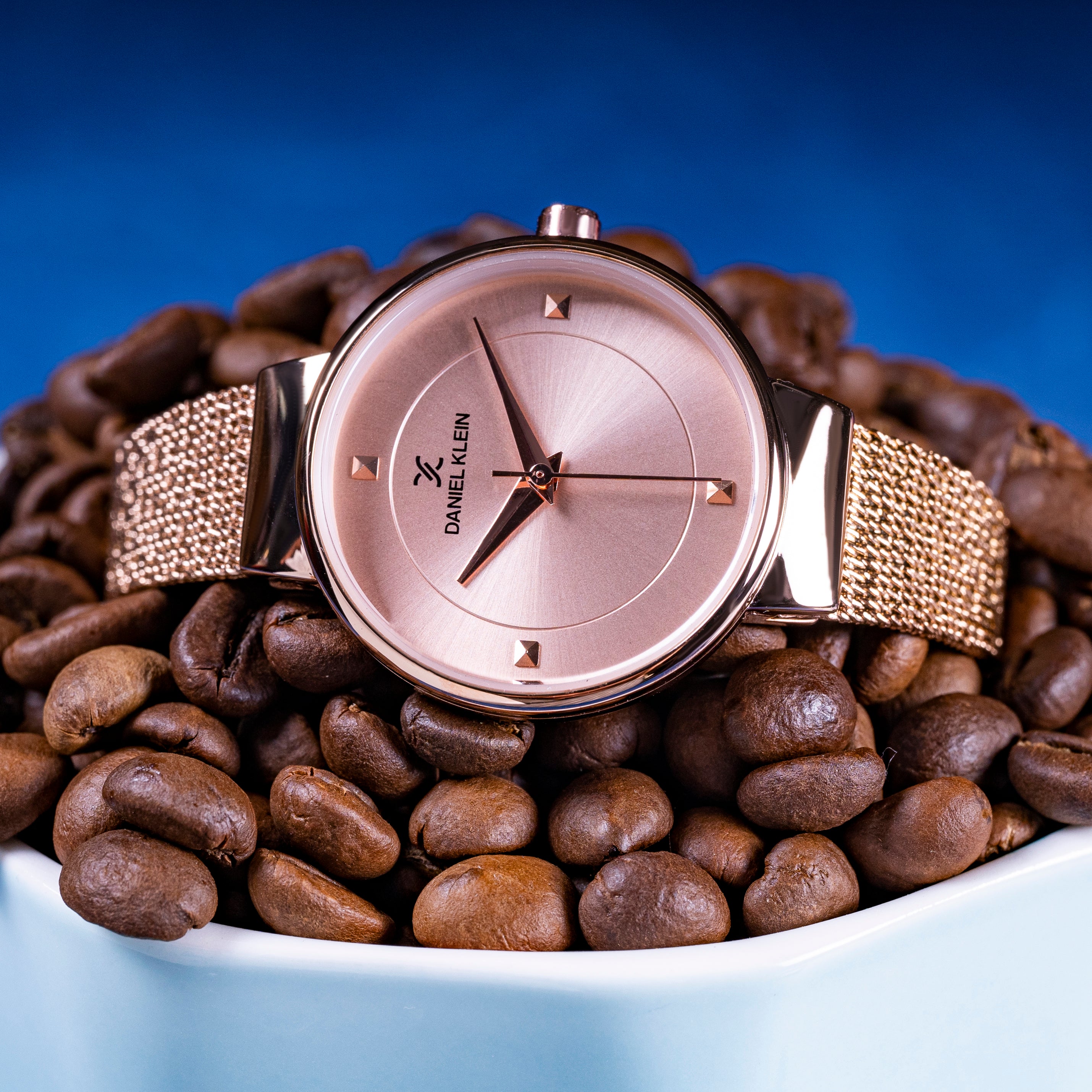 Daniel Klein Fiord Women Pink Rose Gold Dial Watch