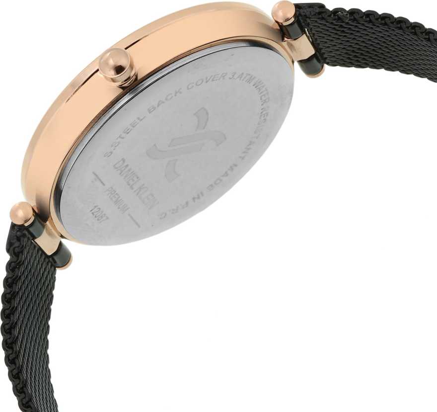 Daniel Klein Premium Women Gun Black Dial Watch