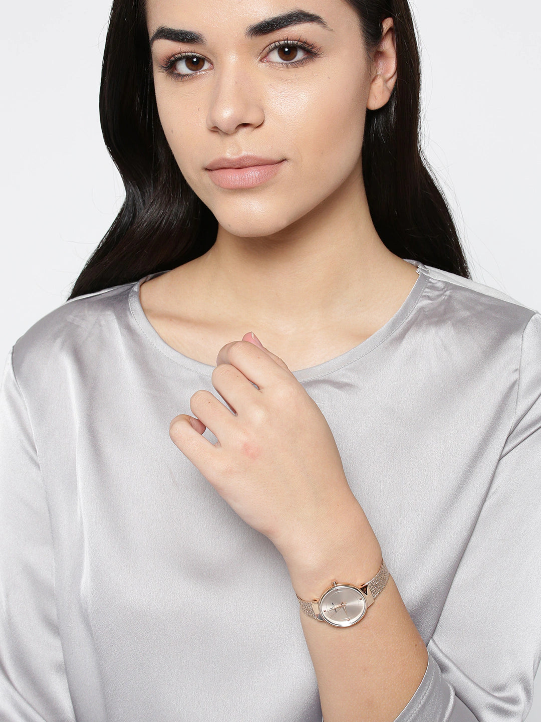 Daniel Klein Fiord Women Pink Rose Gold Dial Watch