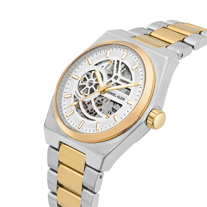Daniel Klein Automatic Skeleton Dial Watch for Men