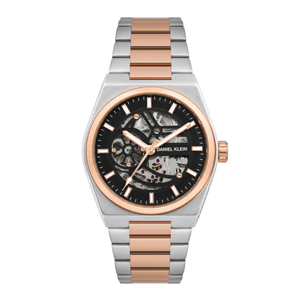 Daniel Klein Automatic Skeleton Dial Watch for Men