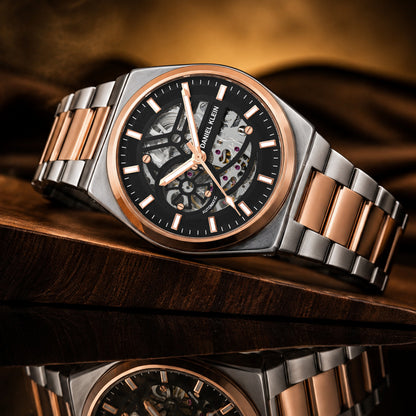Daniel Klein Automatic Skeleton Dial Watch for Men