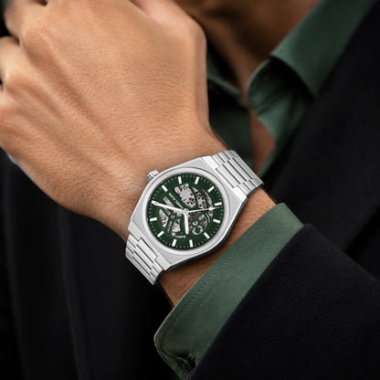 Daniel Klein Automatic Skeleton Dial Watch for Men