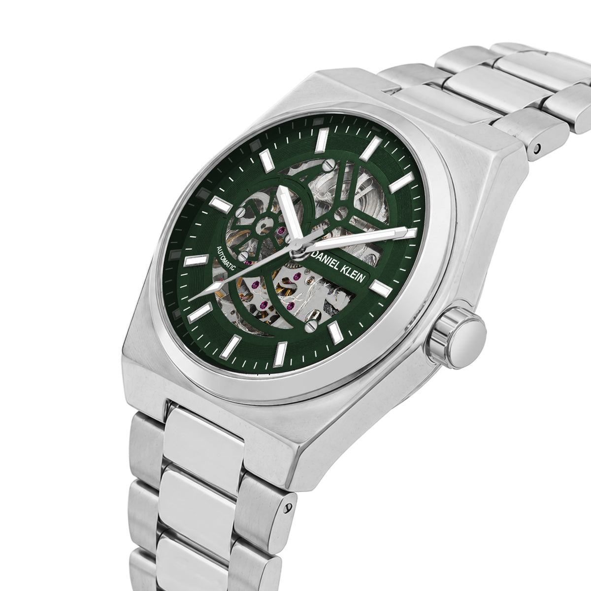 Daniel Klein Automatic Skeleton Dial Watch for Men