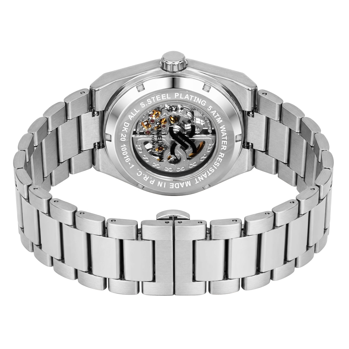 Daniel Klein Automatic Skeleton Dial Watch for Men