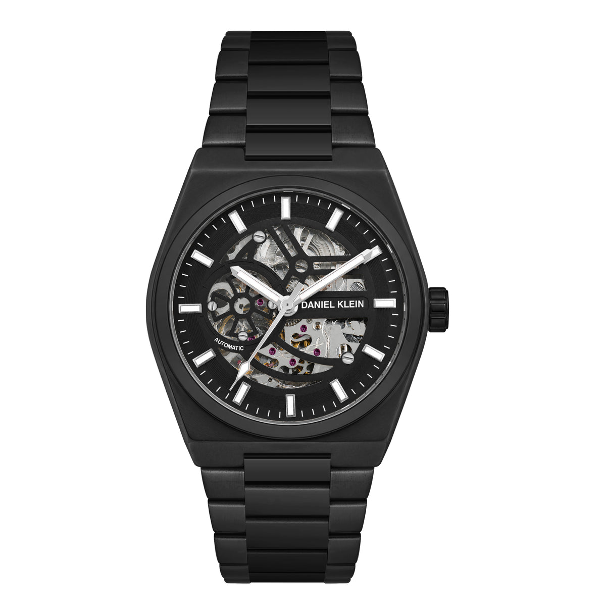 Daniel Klein Automatic Skeleton Dial Watch for Men