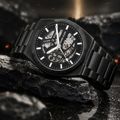 Daniel Klein Automatic Skeleton Dial Watch for Men