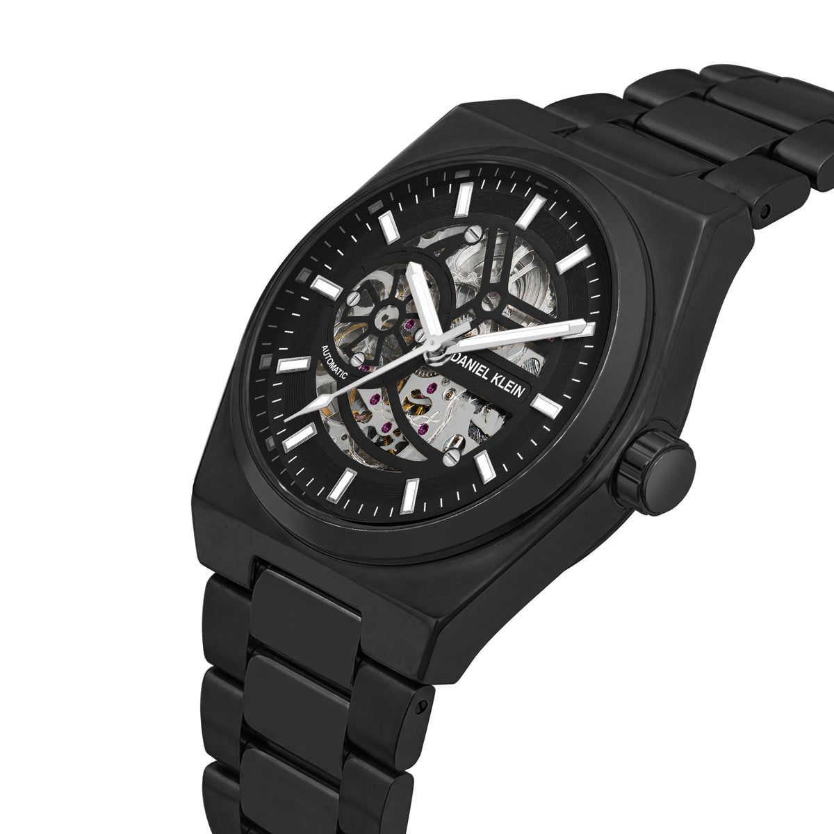 Daniel Klein Automatic Skeleton Dial Watch for Men