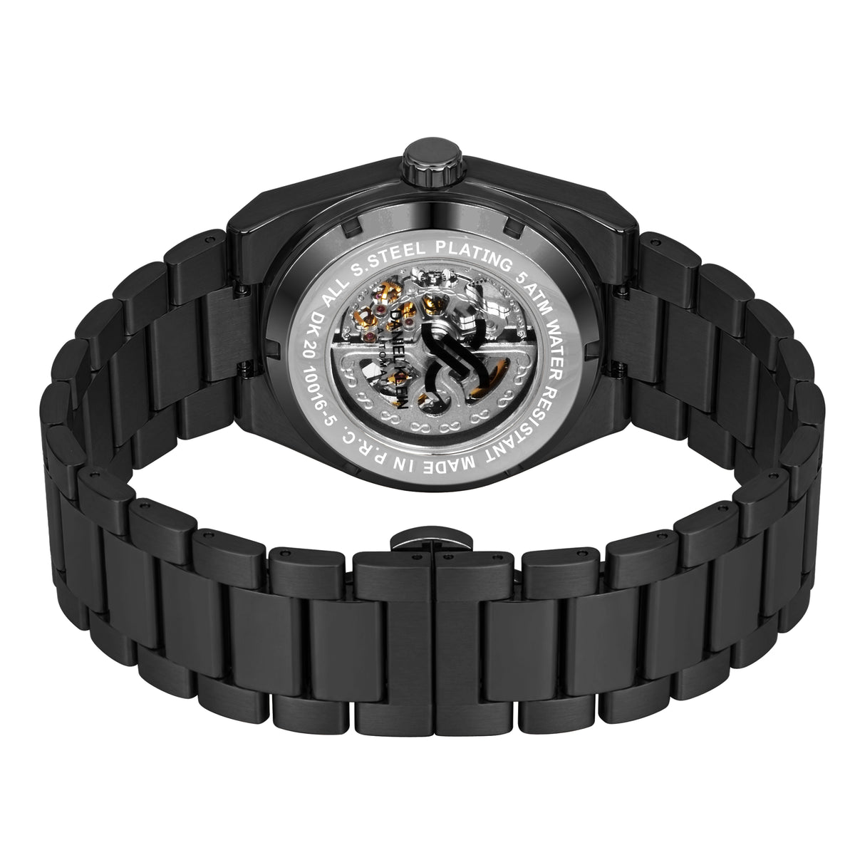 Daniel Klein Automatic Skeleton Dial Watch for Men