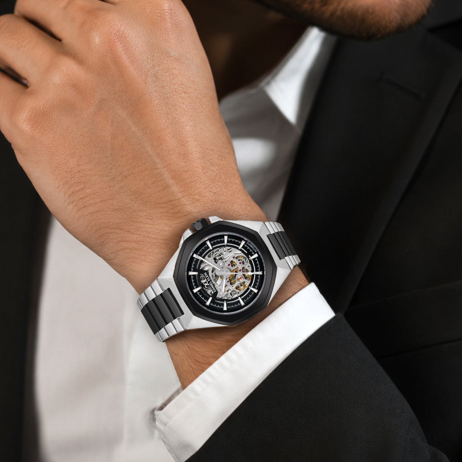 Men’s Luxury Skeleton Dial Automatic Watch | Premium Designer Wrist Watch for Men