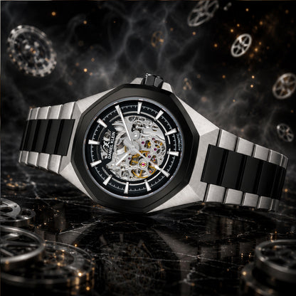 Men’s Luxury Skeleton Dial Automatic Watch | Premium Designer Wrist Watch for Men