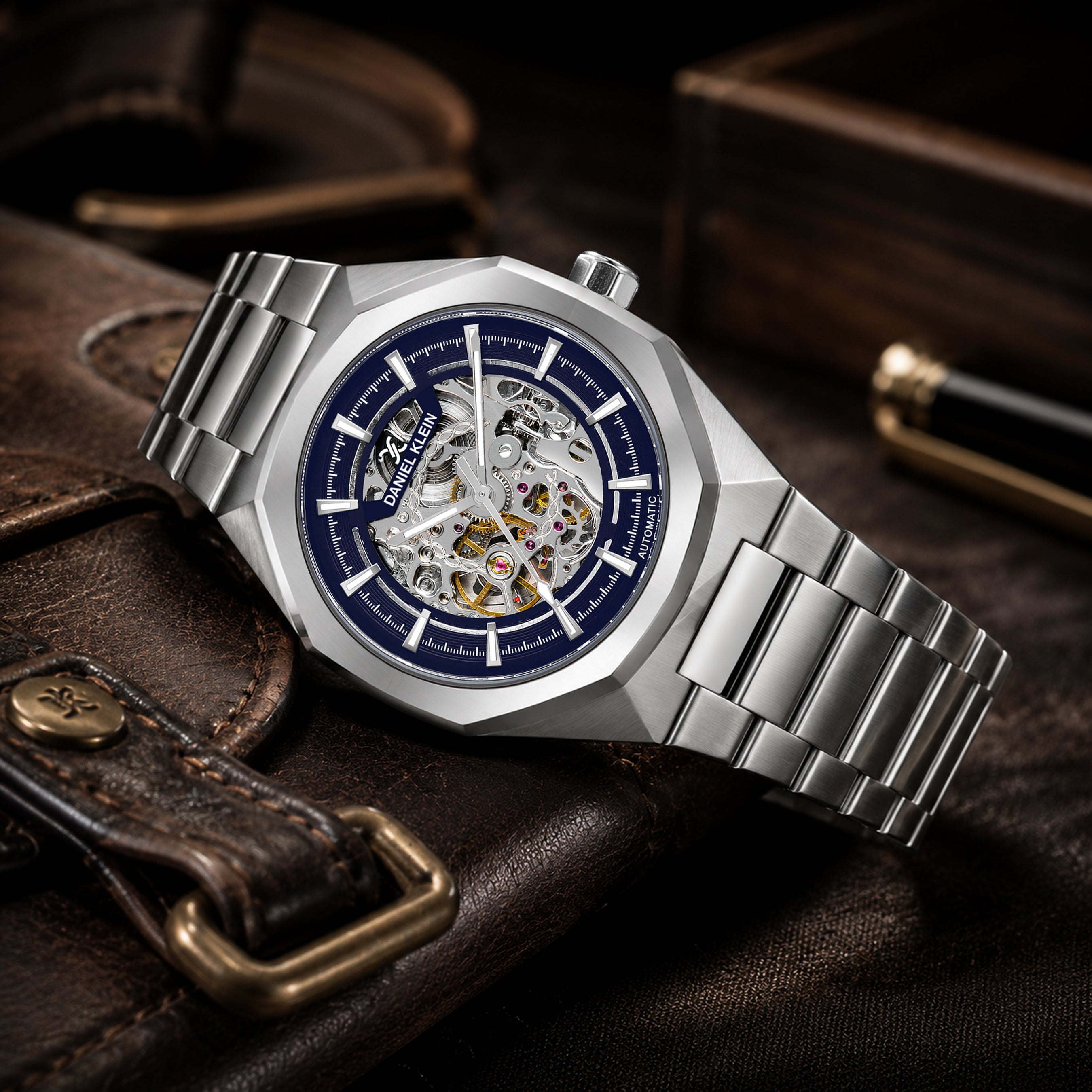 Men’s Luxury Skeleton Dial Automatic Watch | Premium Designer Wrist Watch for Men