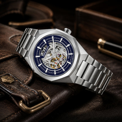 Men’s Luxury Skeleton Dial Automatic Watch | Premium Designer Wrist Watch for Men