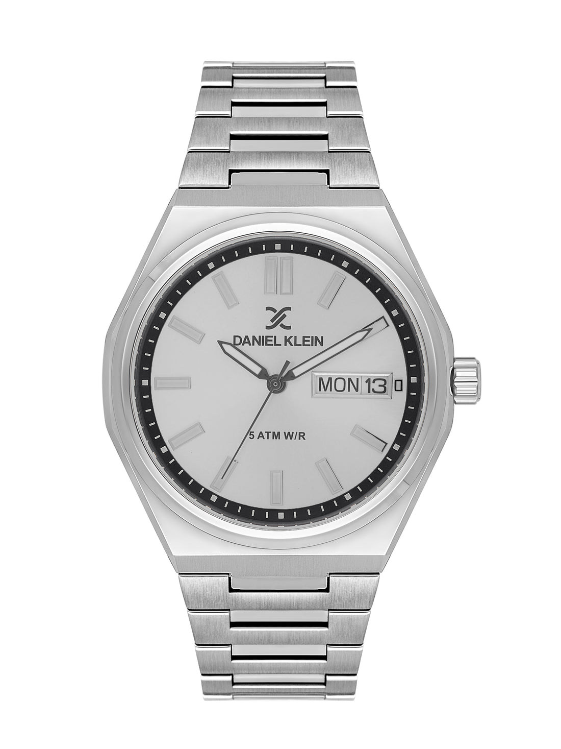Daniel Klein Silver Dial Silver Strap Men’s Analog Watch DK.1.14150-1