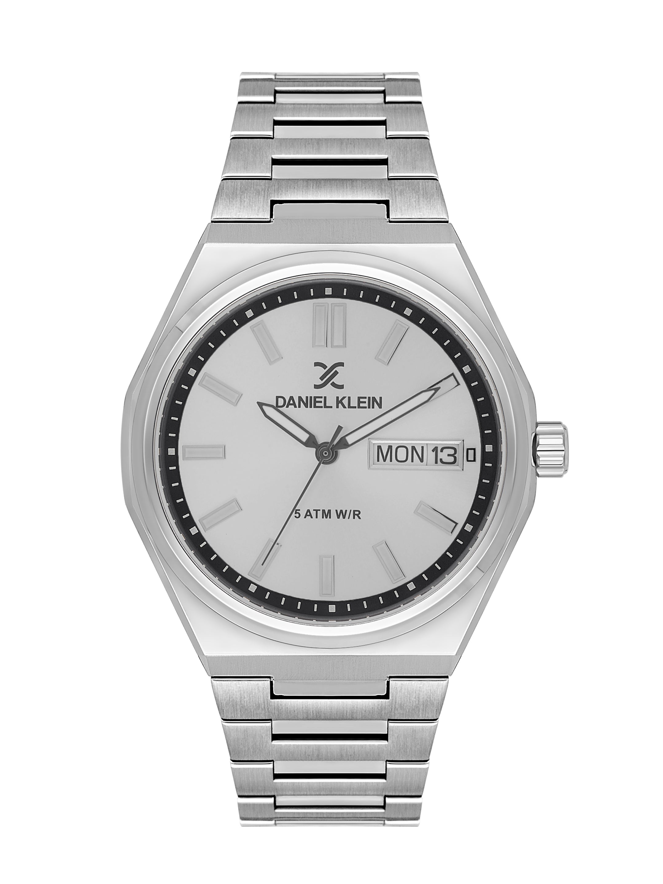 Daniel Klein Silver Dial Silver Strap Men’s Analog Watch DK.1.14150-1