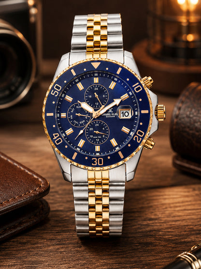 Daniel Klein Men Multifunction Stainless Steel Watch DK.1.14243
