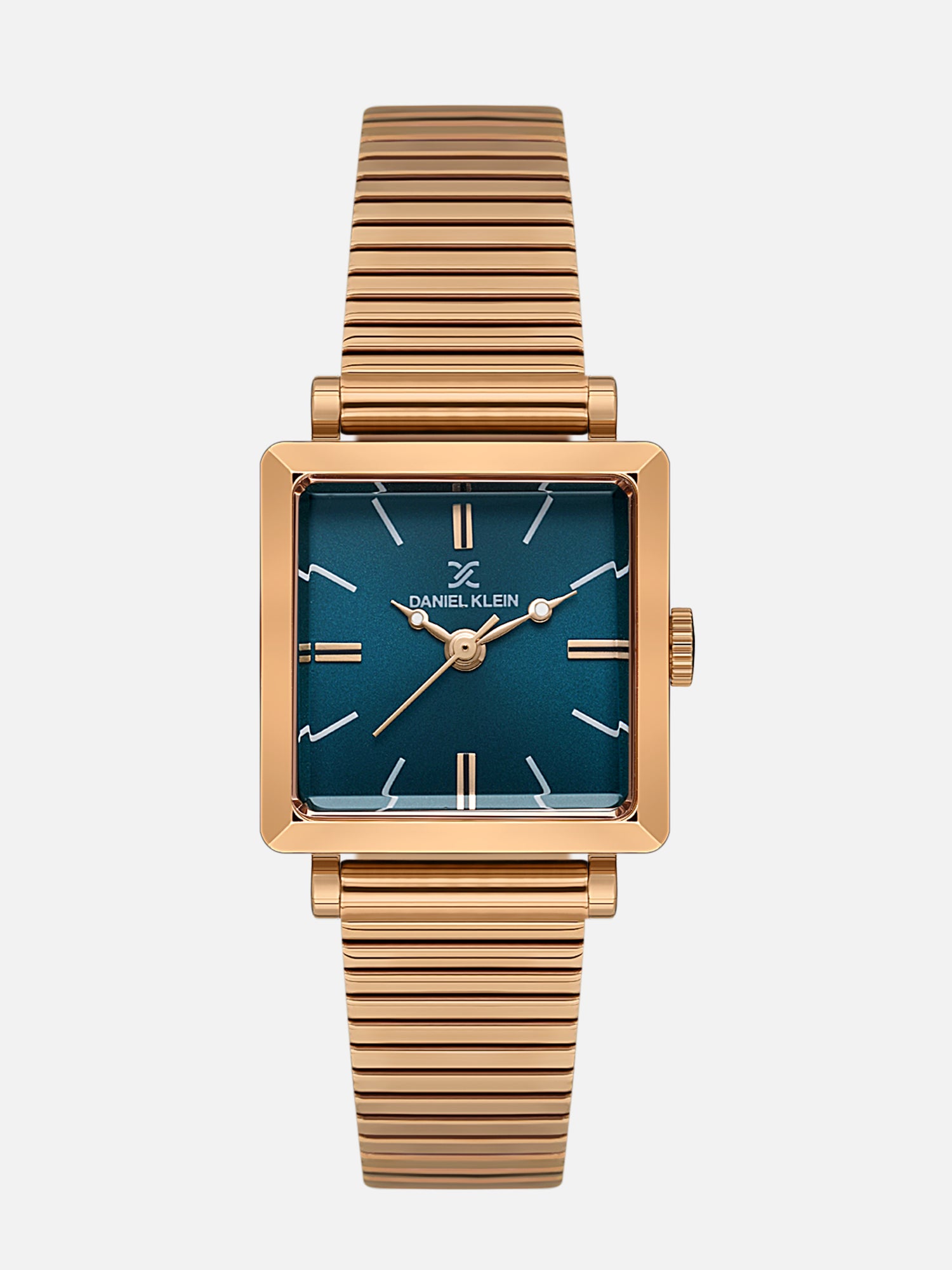 Daniel Klein Analog Blue Round Dial Pink Rose Gold Case Pink Rose Gold Strap Quartz Water-Resistant Wrist Watch for Women Girls, Ladies DK.1.14179-8