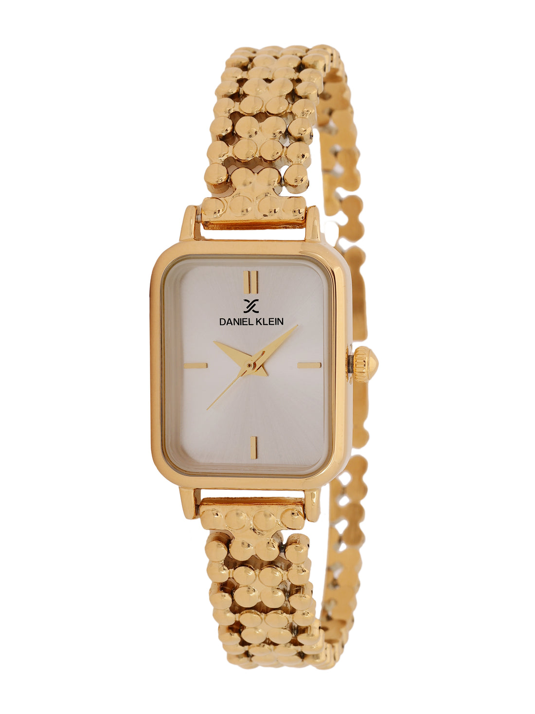 &quot;Daniel Klein Women’s Gold Bracelet Watch – Elegant Silver Dial, Premium Look &quot;