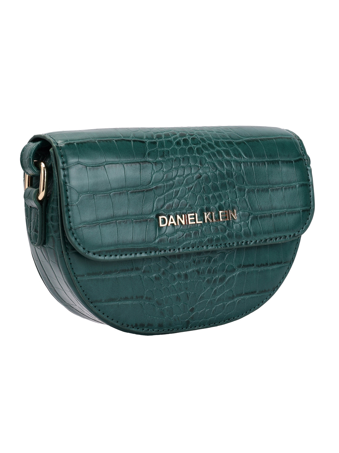 Daniel Klein Exclusive Snake Skin Pattern Women Cross-Body Sling - Green