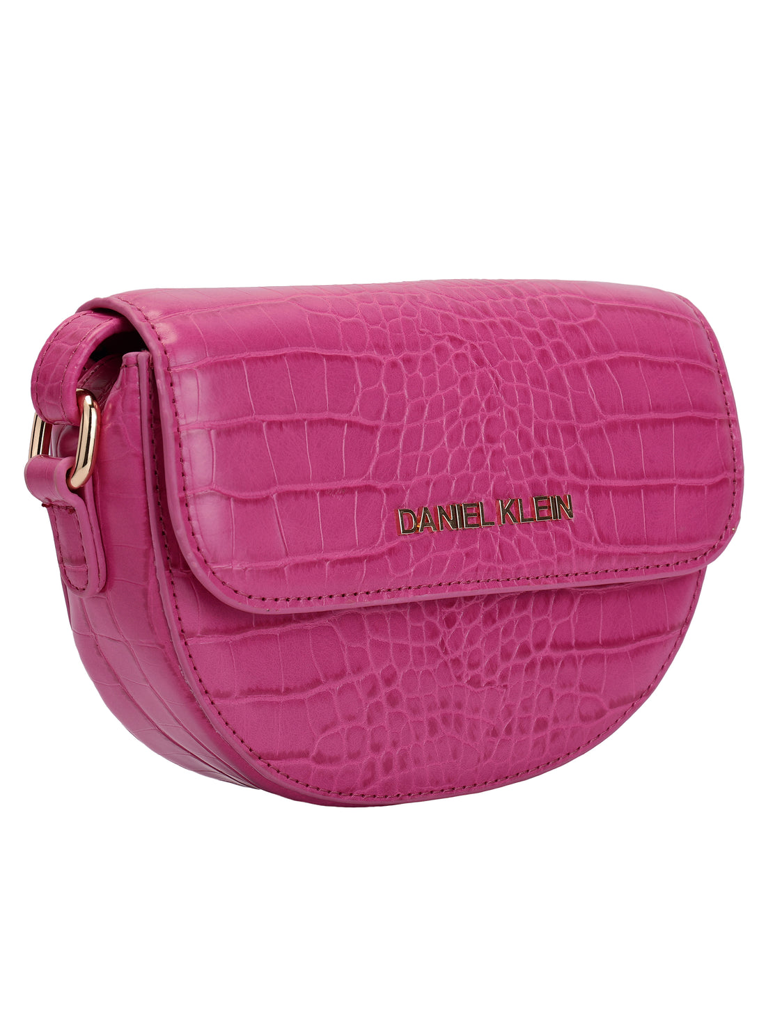 Daniel Klein Exclusive Snake Skin Pattern Women Cross-Body Sling - Pink