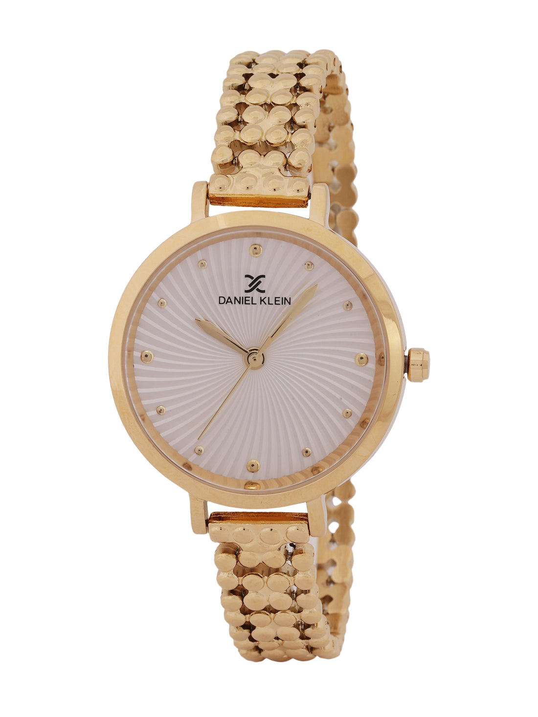 &quot;Daniel Klein Women’s Gold Bracelet Watch – Elegant Silver Dial, Premium Design &quot;