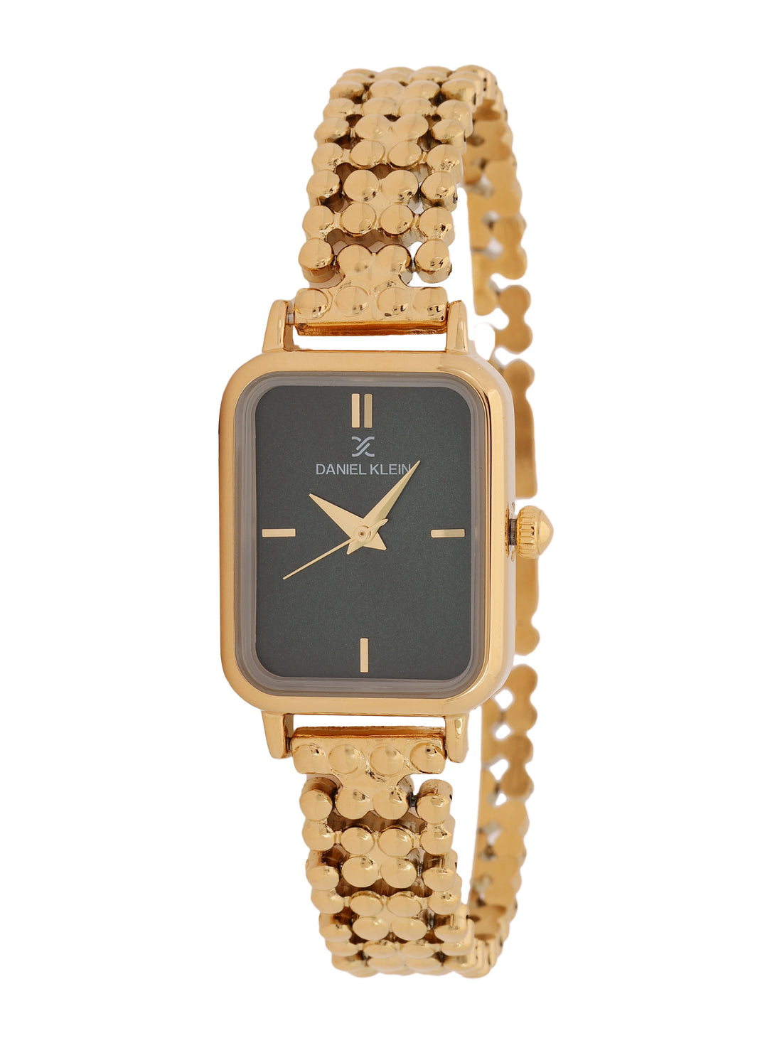 &quot;Daniel Klein Women’s Gold Watch – Premium Green Dial, Elegant Bracelet Design &quot;