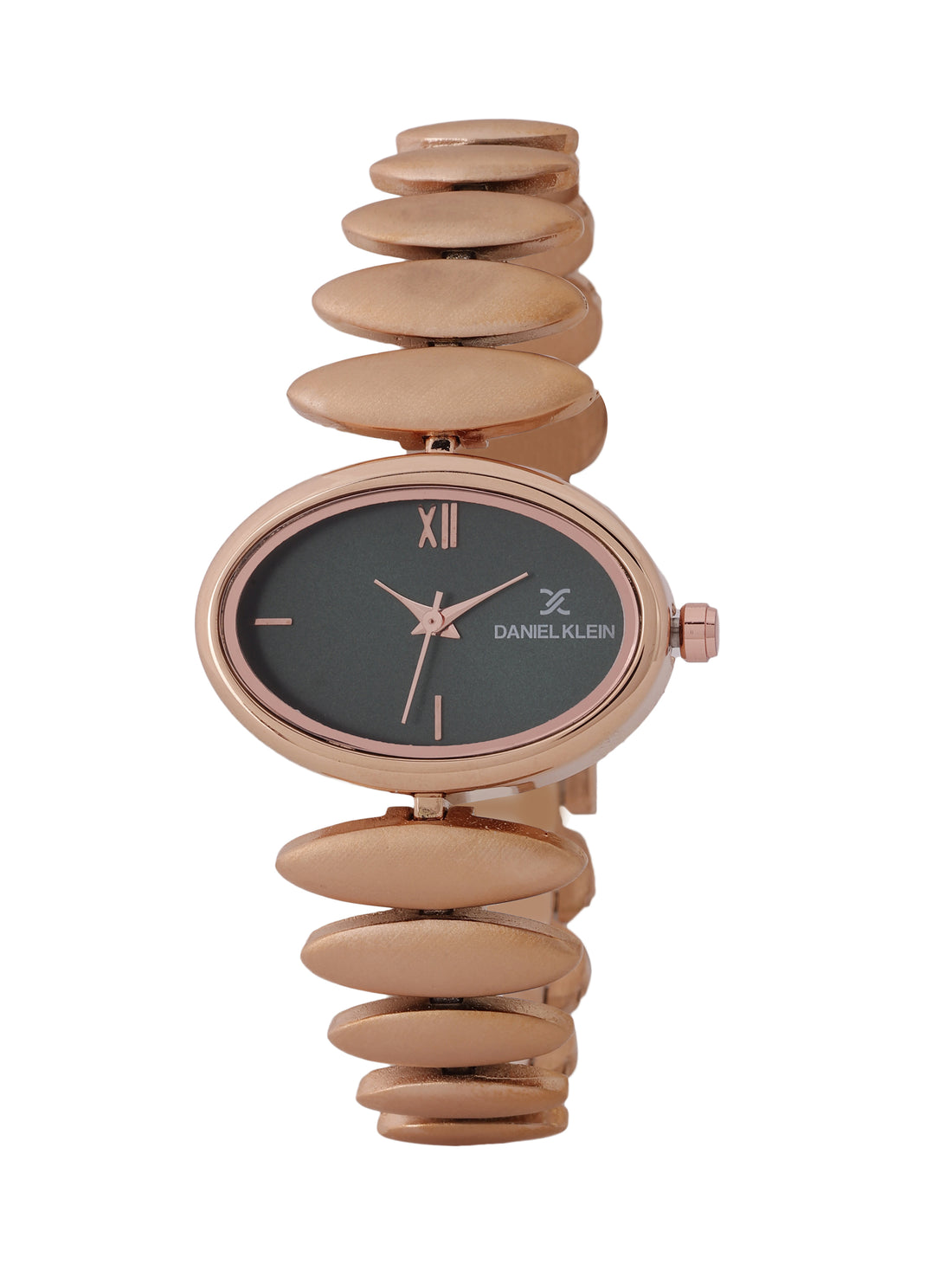 &quot;Daniel Klein Women’s Luxe Rose Gold Bracelet Watch – Elegant Oval White Dial, Premium Design &quot;