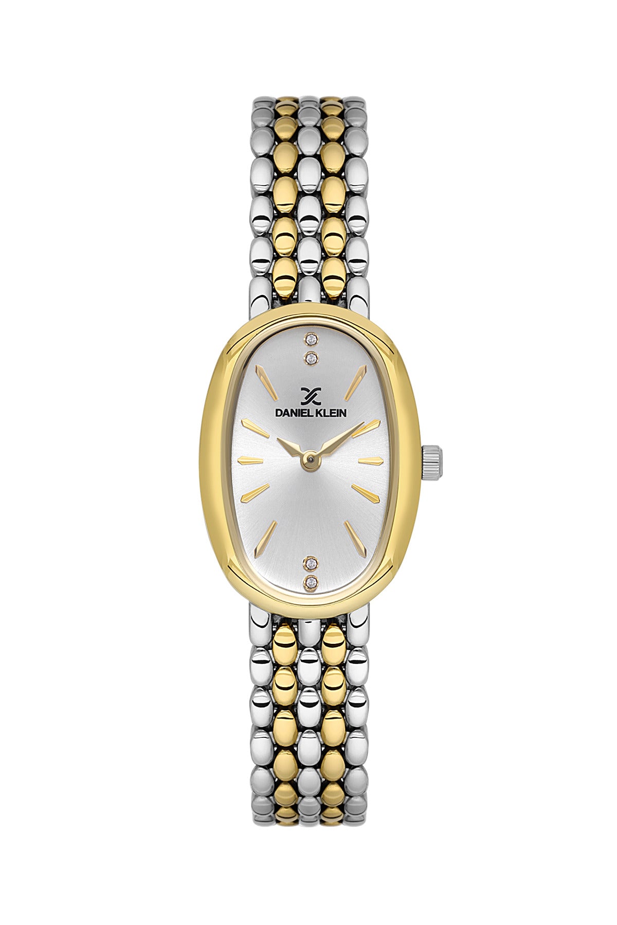 Daniel Klein Dark Green Dial Two-Tone Women’s Analog Watch DK.1.14129-5