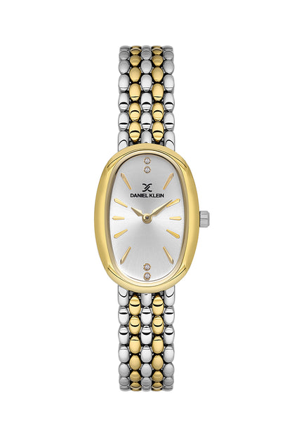 Daniel Klein Dark Green Dial Two-Tone Women’s Analog Watch DK.1.14129-5