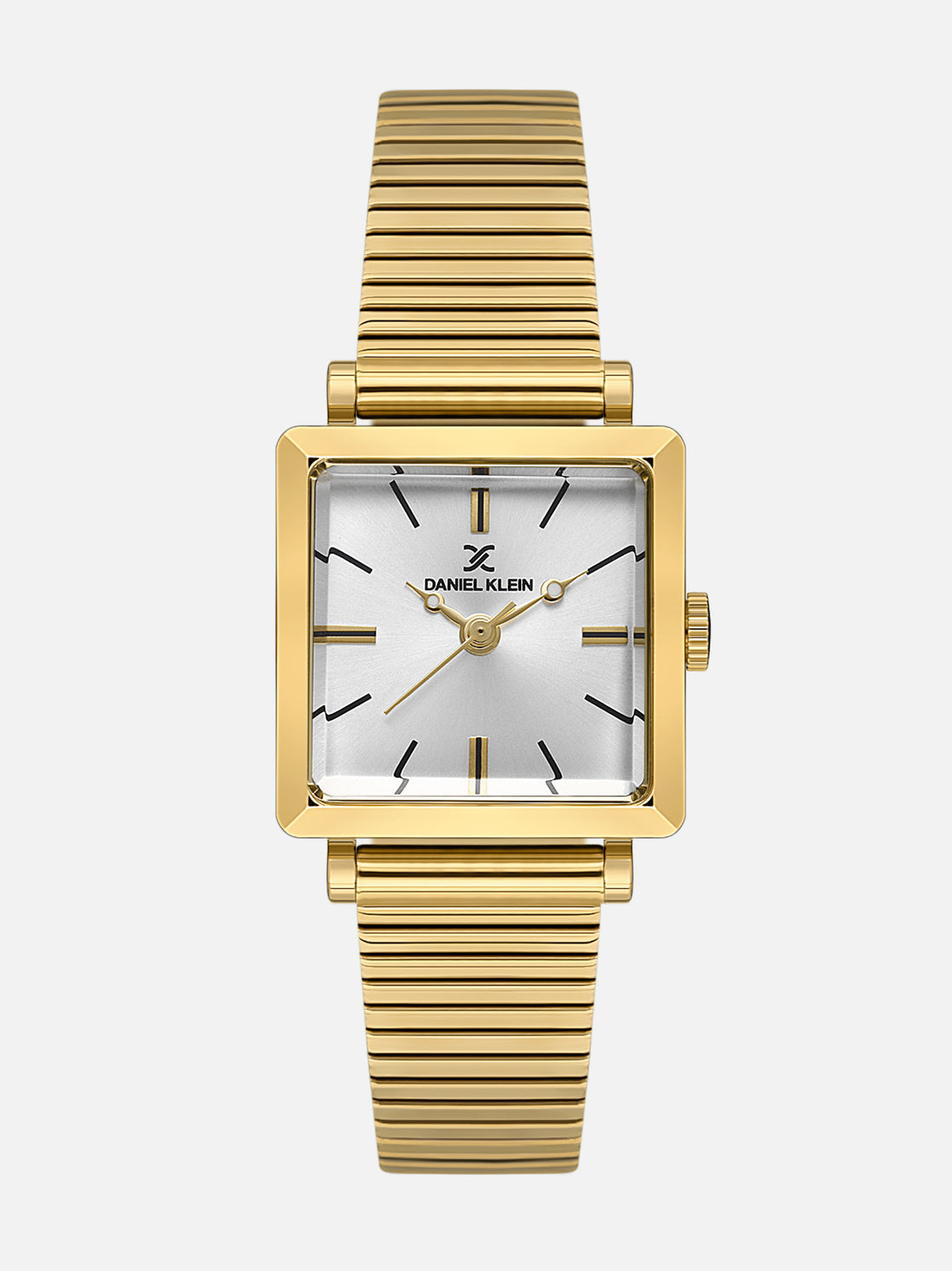 Daniel Klein Analog Silver Round Dial Gold Case Gold Strap Quartz Water-Resistant Wrist Watch for Women Girls, Ladies DK.1.14179-6