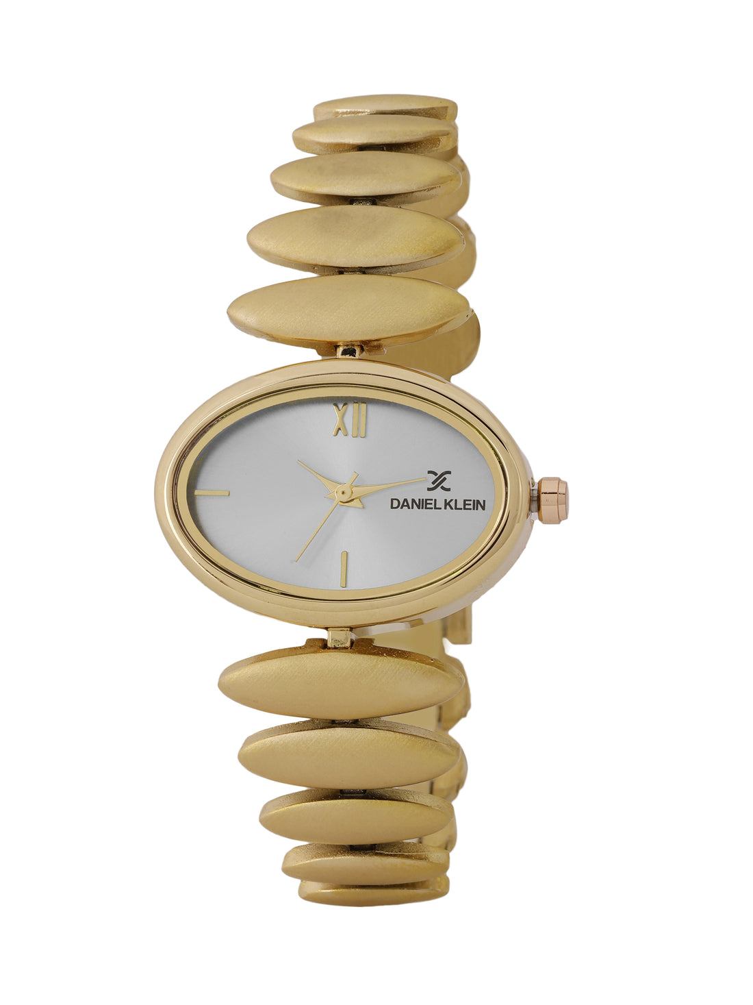 &quot;Daniel Klein Women’s Luxe Oval Gold Bracelet Watch – Elegant White Dial, Premium Design &quot;