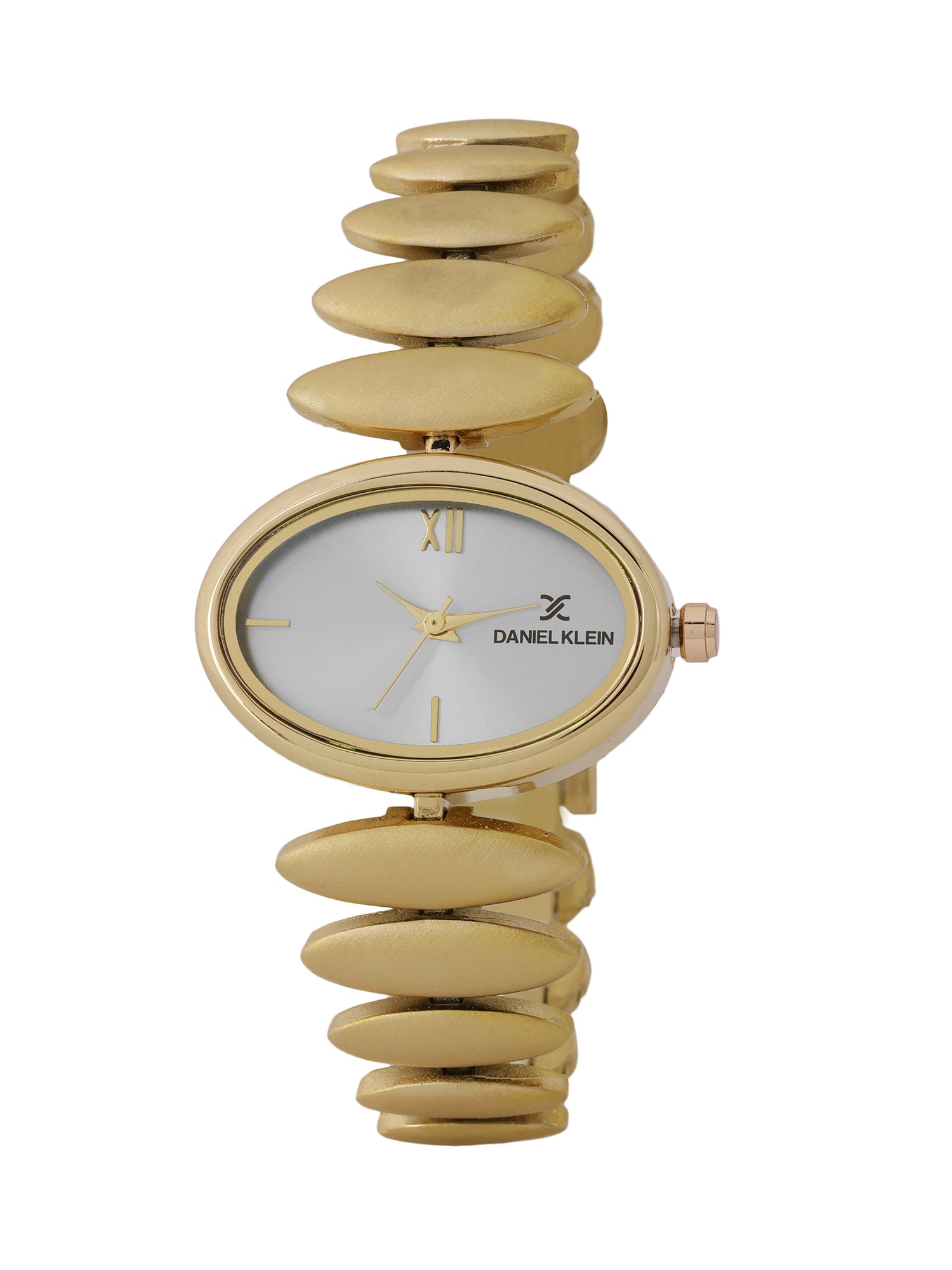 &quot;Daniel Klein Women’s Luxe Oval Gold Bracelet Watch – Elegant White Dial, Premium Design &quot;